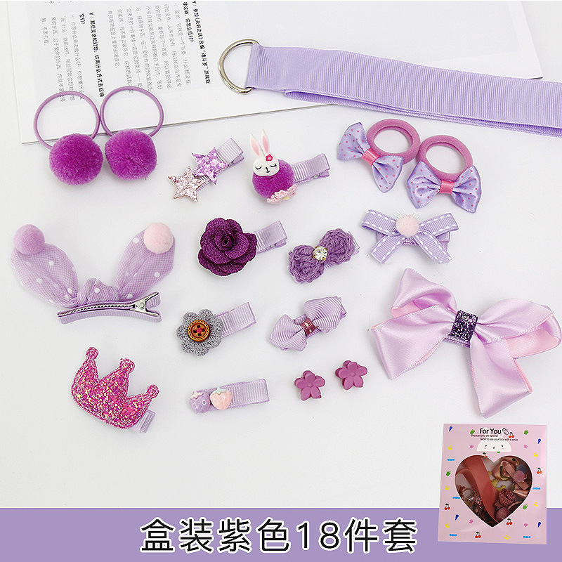 Corea del Sur Niños Accesorios para el cabello caja de regalo princesa horquilla clip lateral banda goma bebé cumpleaños regalo horquilla chica tocado