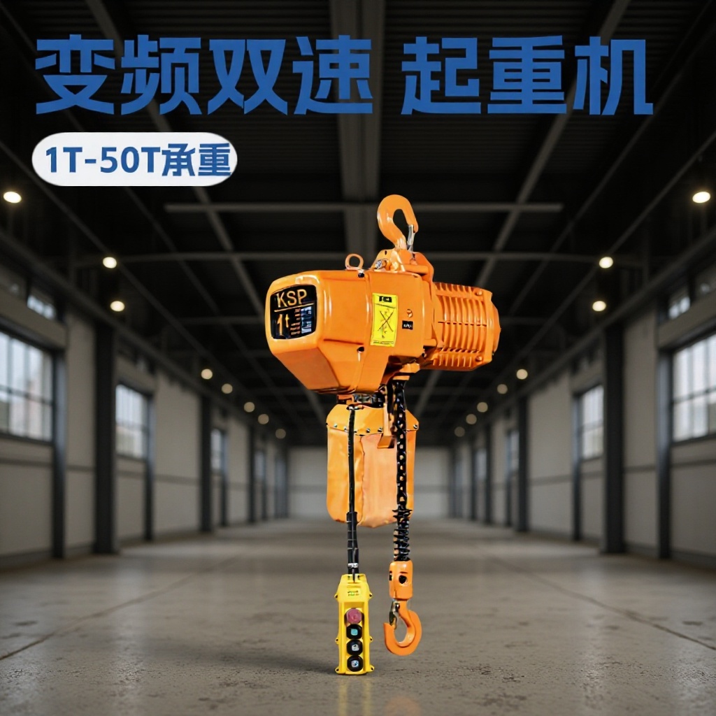 1T-50T挂钩式固定电动链条吊葫芦起重机运行变频双速遥控操作非标