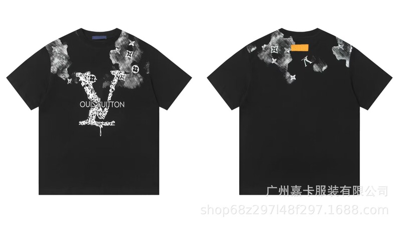跨境25ss驴家高品质时尚短袖潮牌外贸经典款男女同款T恤透气棉质|undefined