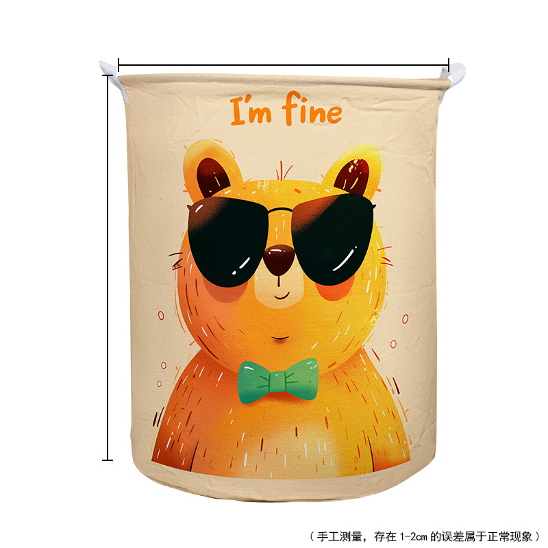 Cesta para Ropa Sucia de Tela al por Mayor del Fabricante, Caja de Almacenamiento Plegable, Cesta de Lavandería de Algodón y Lino, Almacenamiento de Ropa