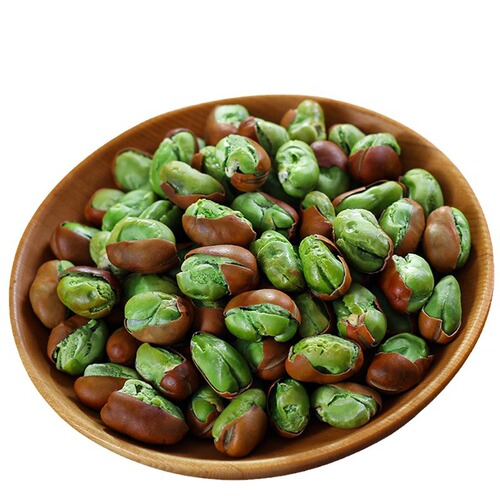 One piece drop shipping Yunnan Baoshan green heart small broad beans ready-to-eat original bagged nostalgic snack snacks fried beans wholesale