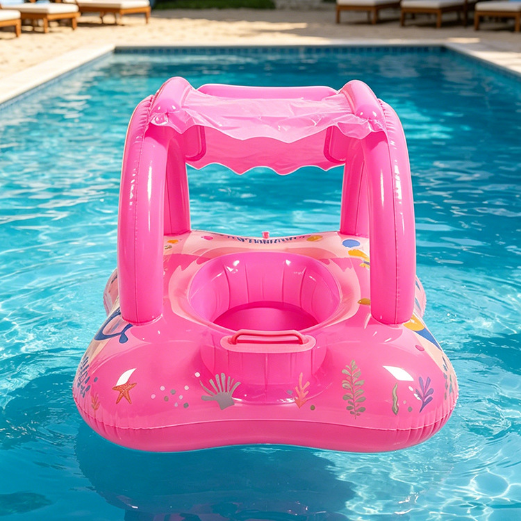Anillo de natación infláble para niños pequeños barcos de agua para bebés embarcaciones de agua engrosado PVC asiento de niños PVC ecológico image 46