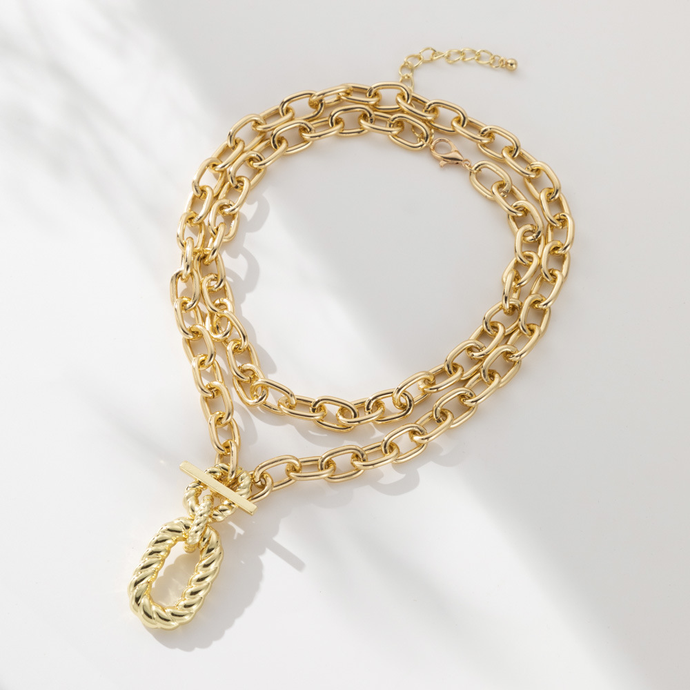 16g Weight Bracelets, Necklace Classification 1 Piece Quantity Street Occasion Alloy Material Geometric Pattern Unisex Gender Plating Design Streetwear Style Streetwear Geometric Alloy Plating Unisex Bracelets Necklace 21