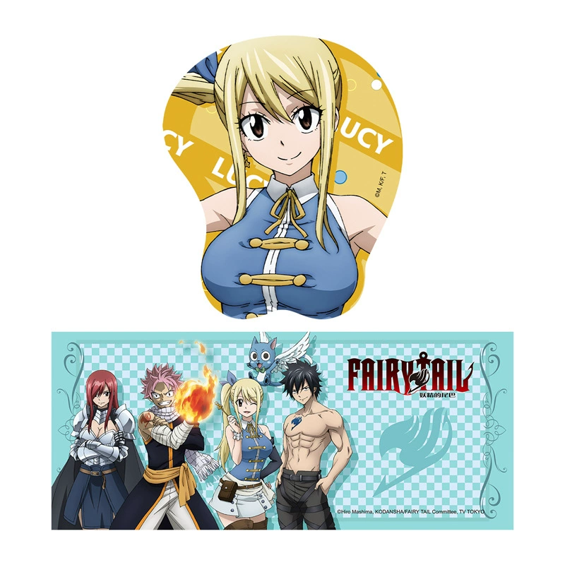 星河动漫 Fairy tail подлинная подкладка мыши 3D Naz Lucy