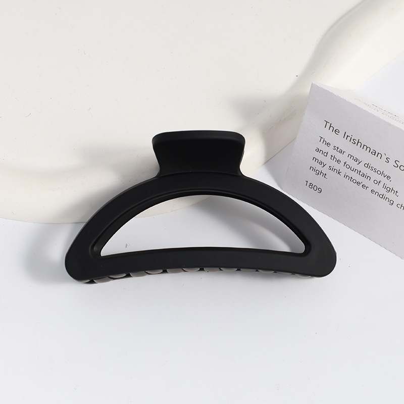 Amazon Venta caliente Frosted clip grande geométrica trasera horquilla elegante temperamento tiburón clip de alto grado tocado