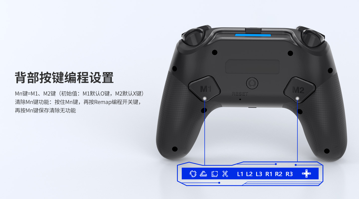 Беспроводной игровой геймпад для PS5 и PC (белый)
