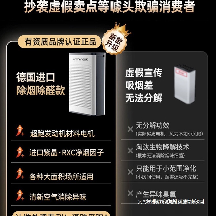 [Second-Hand Smoke Removal] Air Purifier for Smoking Office Mahjong Chess Room Powerful Smoke Exhaust Artifact Small Indoor