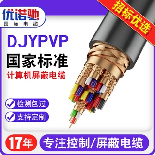 厂家定制DJYPVP国标计算机电缆线编织铜网总分屏蔽仪表控制电缆