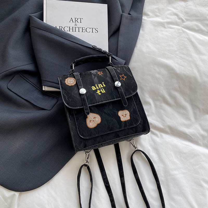 Bolso de mujer primavera-verano 2025, nuevo bolso de moda retro, moda, mochila de textura casual versátil, mujer