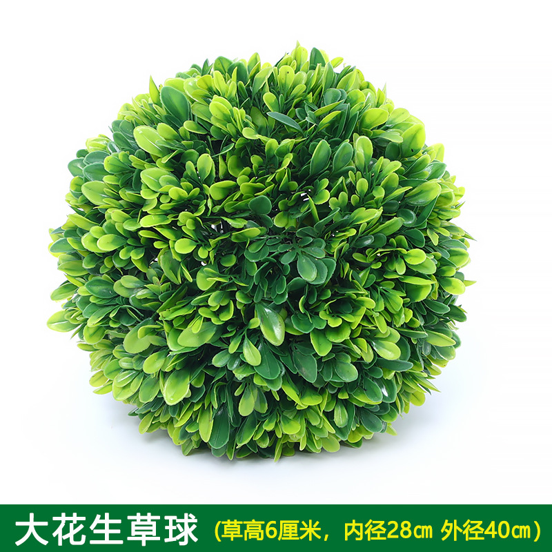 Planta Artificial Decorativa, Bola de Milán Verde, Decoración de Techo, Flor Artificial de Plástico, Exhibición de Inauguración de Centro Comercial, Bola de Hierba de Eucalipto