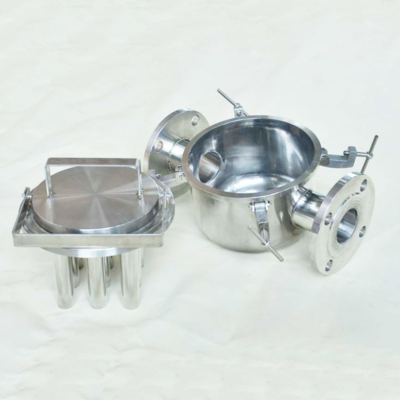 管道浆料除铁器食品不锈钢除铁磁性过滤器液体流体浆料强磁除铁器