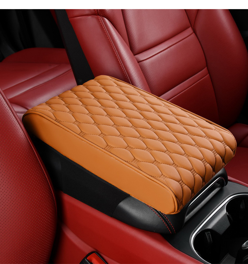 Manufacturers cross-border car armrest box cushion booster cushion leather four seasons universal car protective cover elbow cushion for car