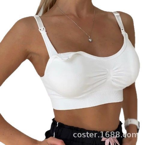 European and American maternity clothes push-up top-opening button-free nursing bra for pregnant women, all-stage breastfeeding bra