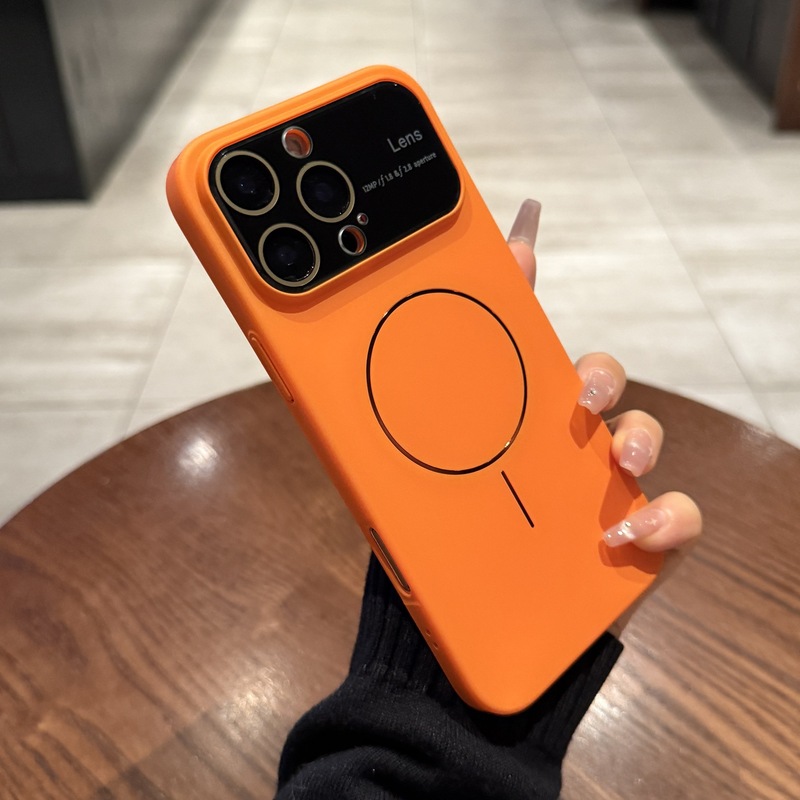Apple 16 携帯電話ケース iPhone17promax オールインクルーシブレンズフィルムスキンフィールつや消しモデルに適した大きな窓磁気吸引|undefined