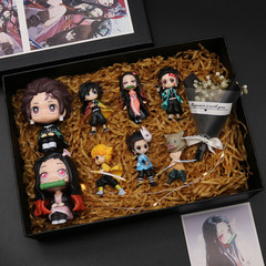 New-style Demon Slayer-themed birthday gift dolls, collectible figures, blind boxes, and a complete set of anime car models and plush toys.