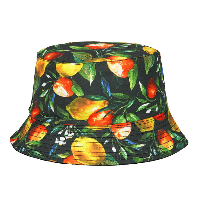 Sombrero de Sol de verano Sombrero de cubo de pato amarillo reversible para hombres