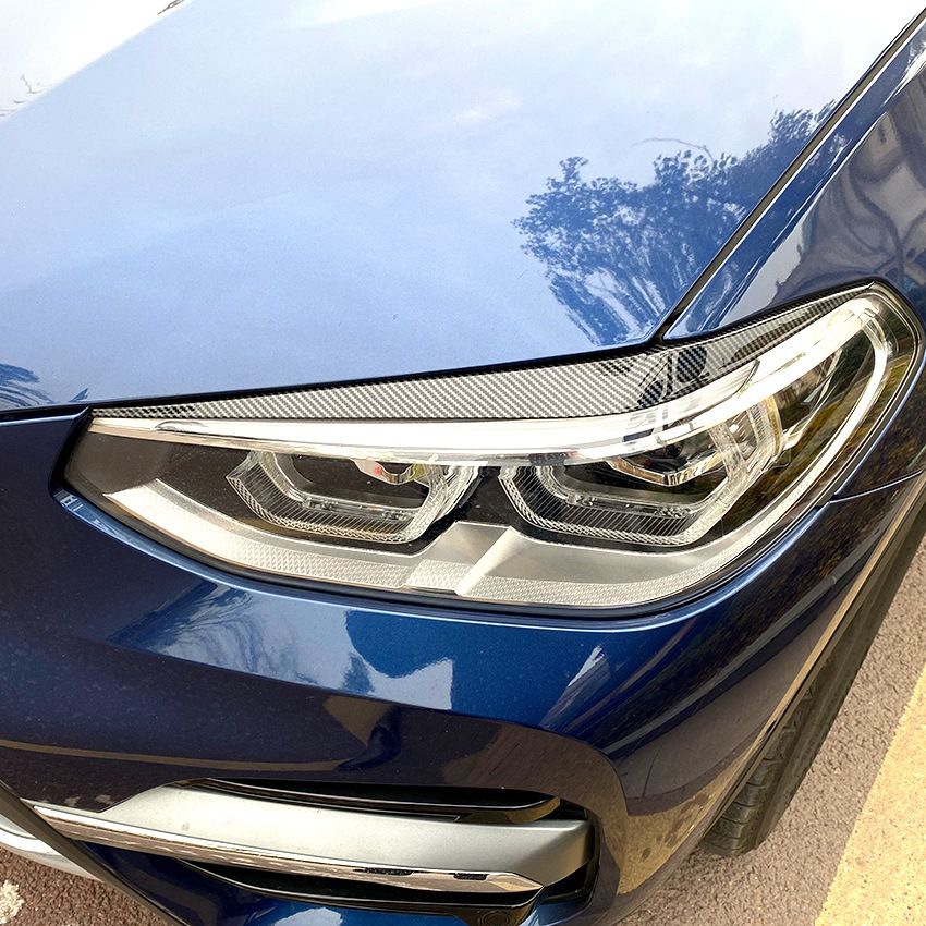 BMW X3 X4 G01 G02 2018+ Headlight Eyebrow Sticker Exterior