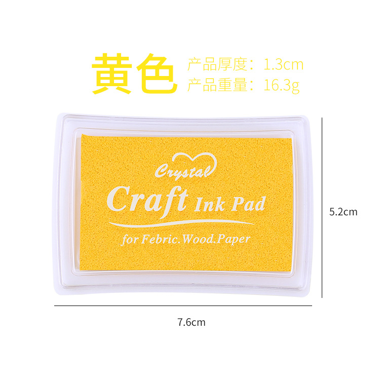 Gran cuadrado monocromo cóncava cintura 15 color inkpad sello al por mayor suministros de dibujos animados DIY pequeños accesorios 15 impresión en color aceite