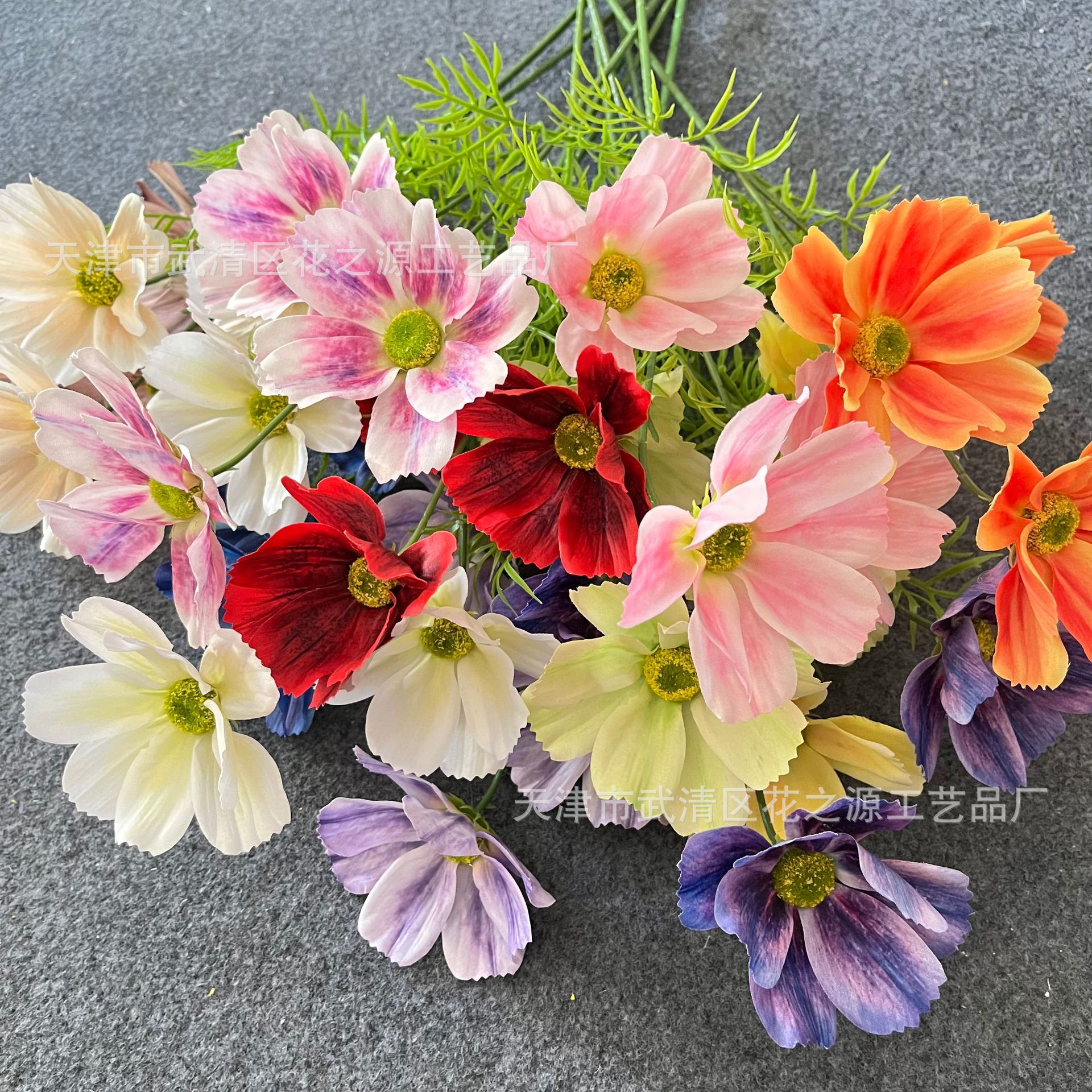 Simulated 3-head Gesang flower 3D printed flower material wedding…