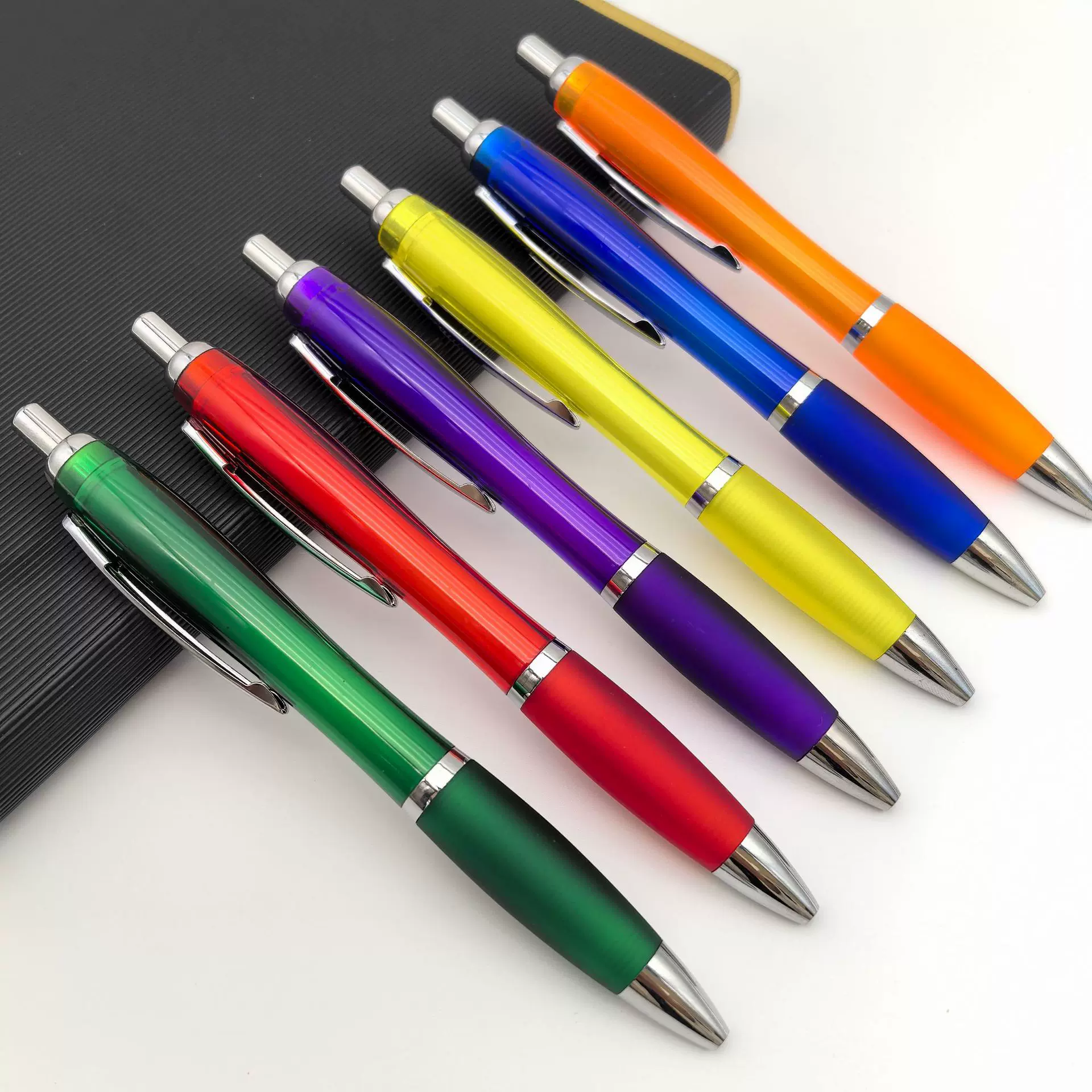 经典款式葫芦笔透色按动广告圆珠笔定制颜色广告礼品笔促销批发