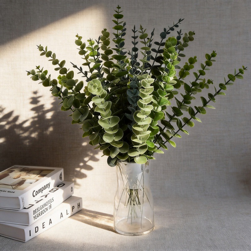 Single Eucalyptus Leaf Green Plant Decoration, Artificial Money Leaf, Faux Flower Arrangement, Fake Flower, Photo Prop, Ornament Single Eucalyptus Leaf Green Plant Decoration, Artificial Money Leaf, Faux Flower Arrangement, Fake Flower, Photo Prop, Ornament