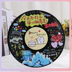 クリエイティブ落書きビニールレコード装飾バーパブインテリア壁装飾レトロノスタルジックな壁古いレコード装飾