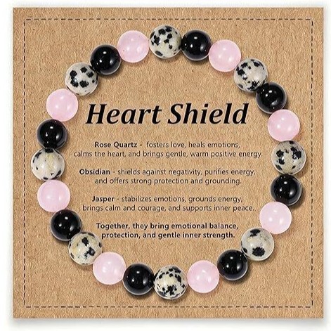 Cross-Border Spotted Stone Bracelets, Pink Crystal, Obsidian, Three Types of Tiger Eye Stone Beads, Handmade Men's and Women's Bracelets Wholesale