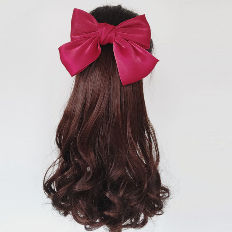 Nueva Cola de Caballo peluca femenina arco largo rizado pelo insertar peine natural rollo Internet celebridad agua ondulación agarre Correa cola