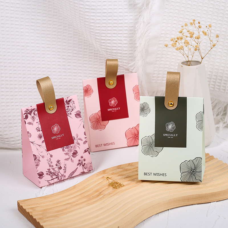 2024結婚喜糖盒子小紅書同款中式手提婚禮糖果盒伴手禮盒喜糖袋