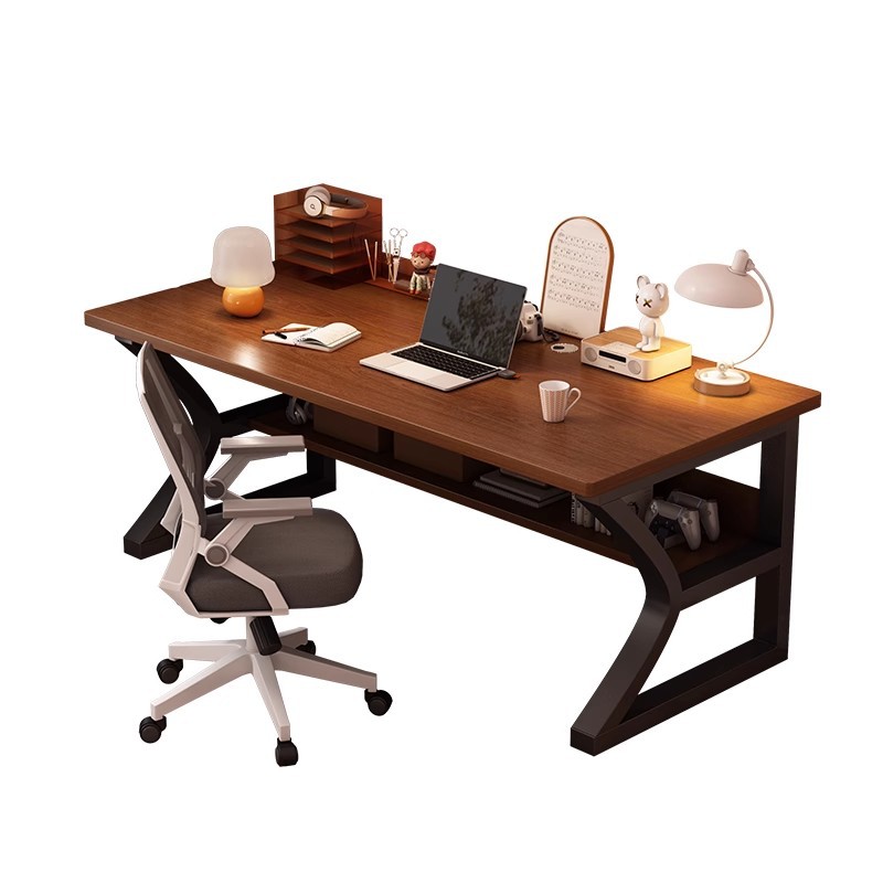 Mesa de computadora de madera sólida Mesa de escritorio Mesa larga Mesa de escritorio simple Mesa de trabajo de dormitorio de estudiantes