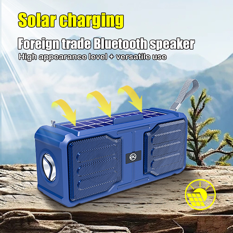 Mirror Bluetooth small speaker outdoor wireless solar gift card multifunctional stereo subwoofer in stock wholesale