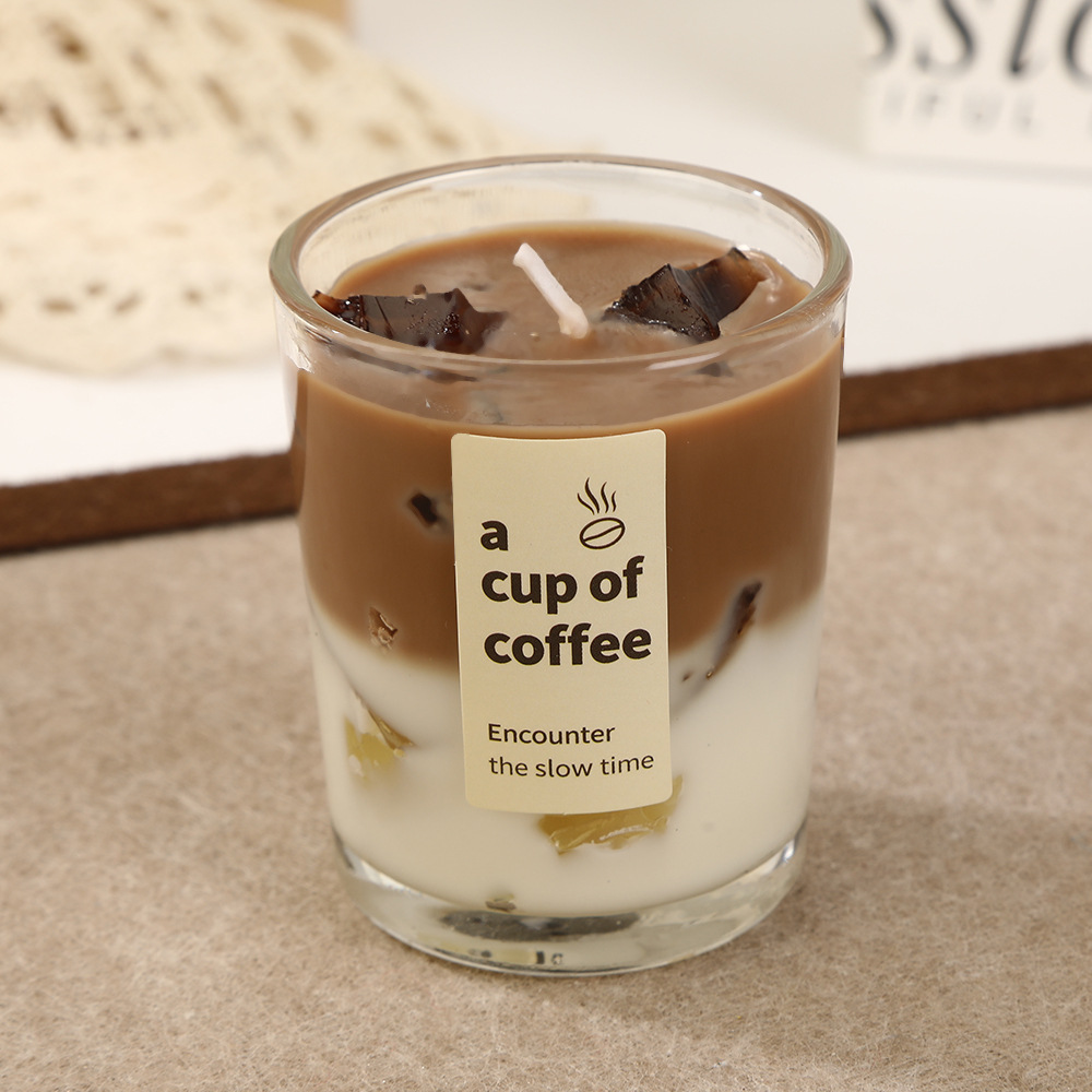 Candela de café banana al por mayor creativa doméstica inviento atmósfera alta sensación de perfume velas adornos regalos transfronterizos