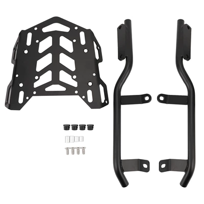 Suitable for 22-26 Models of Honda Adv160 Motorcycle Carbon Steel Rear Rack Tail Box Bracket Luggage Rack Modification Accessories (Motorcycle tail) - black-adv160-carbon-steel-rear-rack