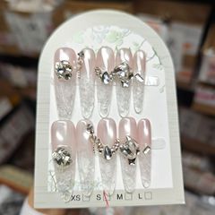 琉璃公主秋冬纯欲氛围感贴仙女美甲手工穿戴甲