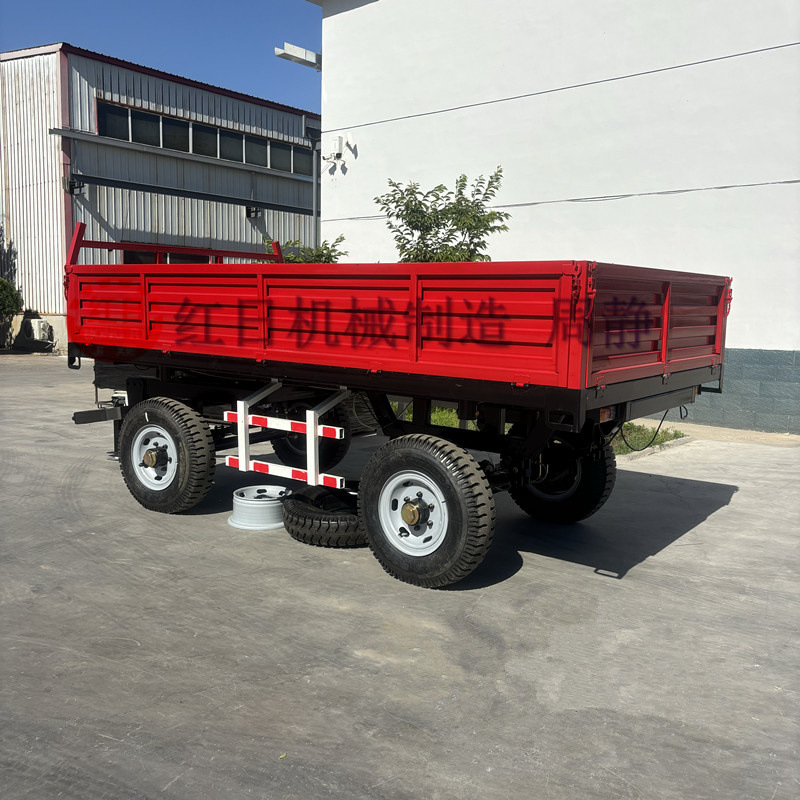 5吨自卸半挂拖车   农用后翻车斗   阿里巴巴实拍农用车斗