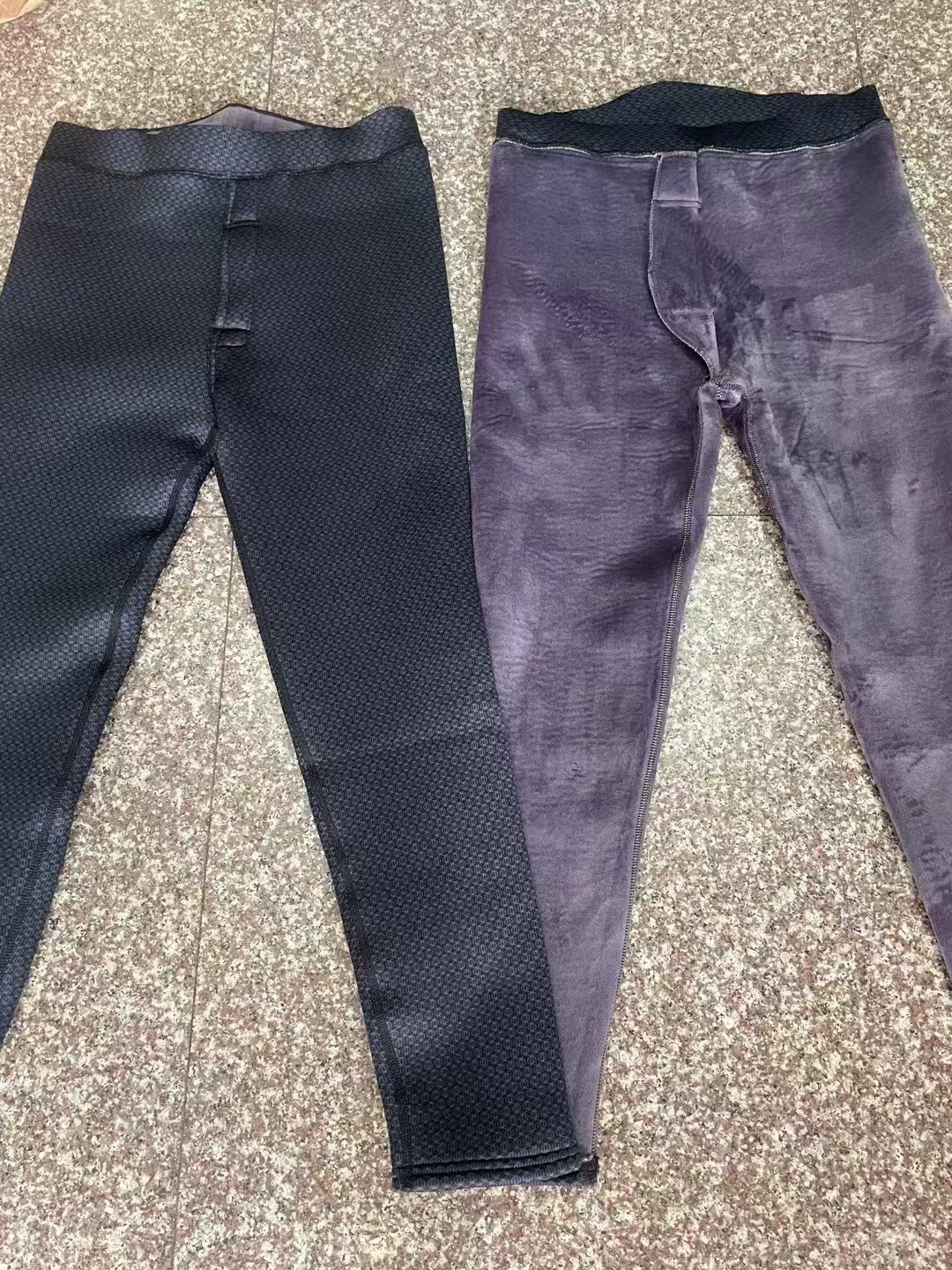 Transmisión en vivo entrega invierno pantalones de algodón de los hombres de grafeno masaje lana de lana forrado engrosado adelgazamiento pantalones de una sola pieza calefacción caliente