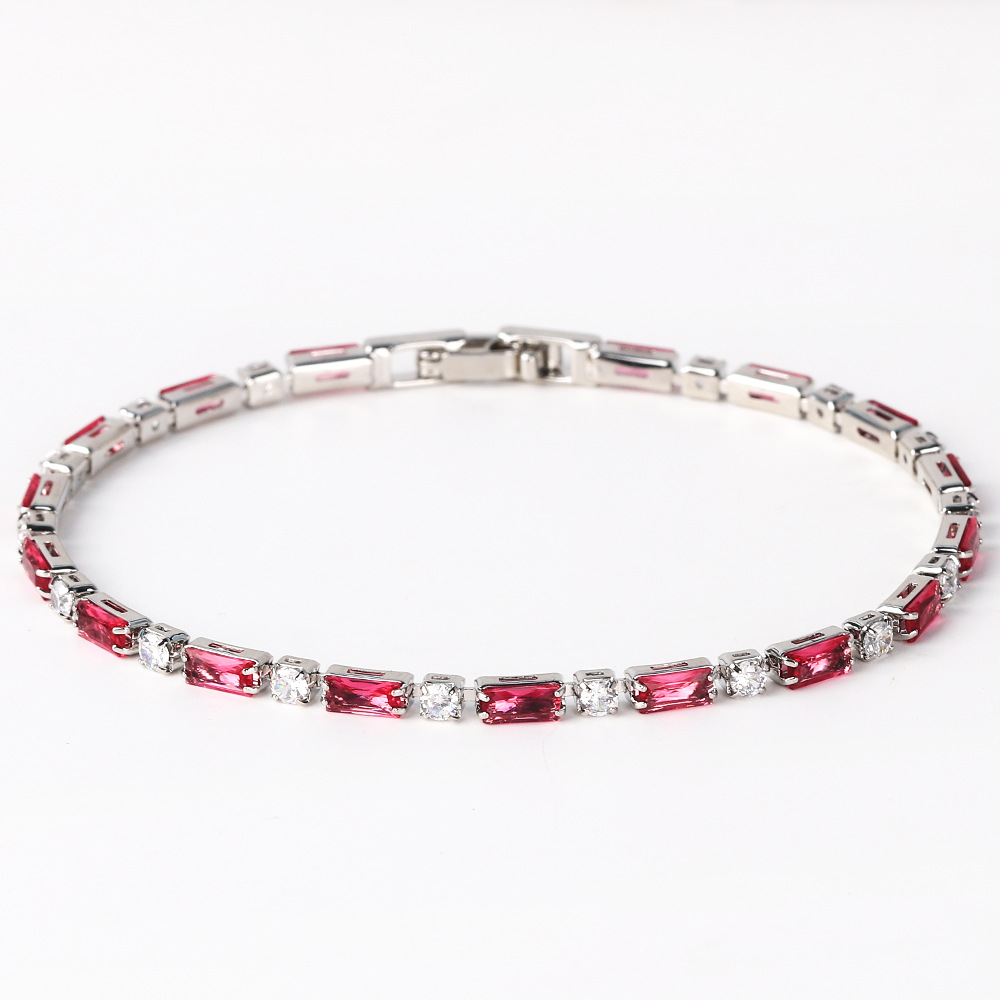 5g Weight Copper Pendant Material Zircon Inlay Material Bracelets Classification Copper Chain Material 1 Piece Quantity Holiday, Travel, Daily Occasion Copper Material Geometric Pattern Women's Gender Plating Design Casual, Simple Style, Streetwear Style Copper Plating Geometric Zircon Bracelets 6