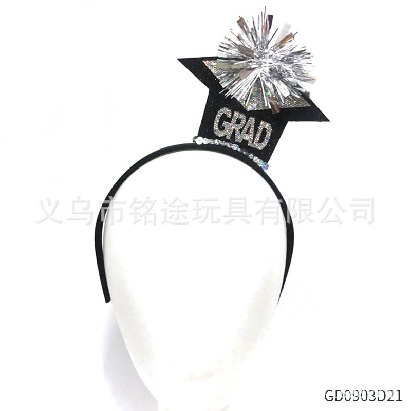 Amazon nueva temporada de graduación accesorios para el cabello europeo y americano Comercio exterior mini tapa diadema cabeza hebilla fiesta de graduación