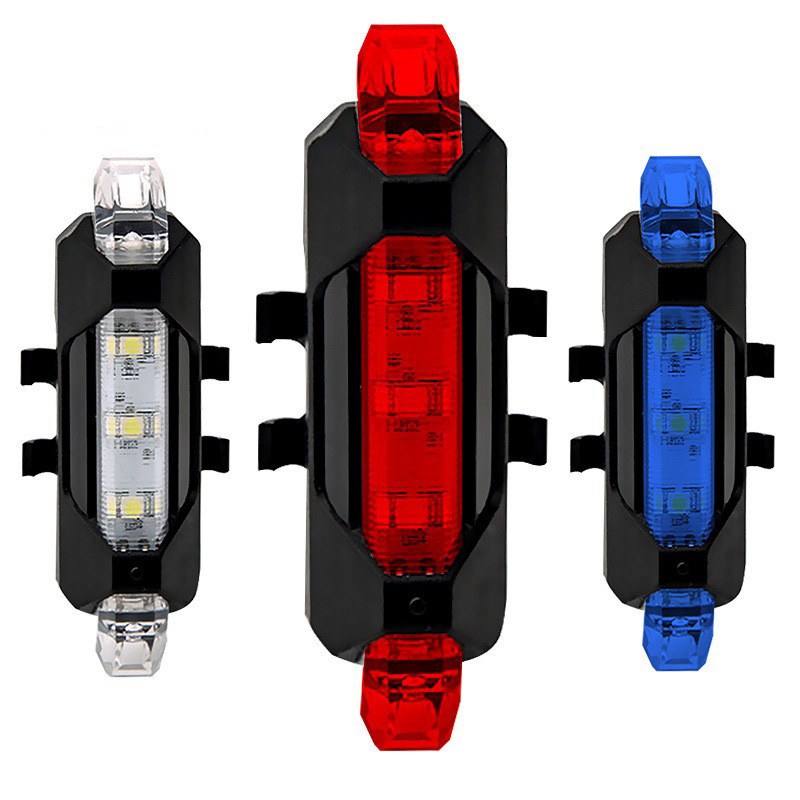 Bicycle Tail Light Night Cycling Light USB Charging Light Installed on the Rear Tail Road Bicycle Equipment on the Bicycle