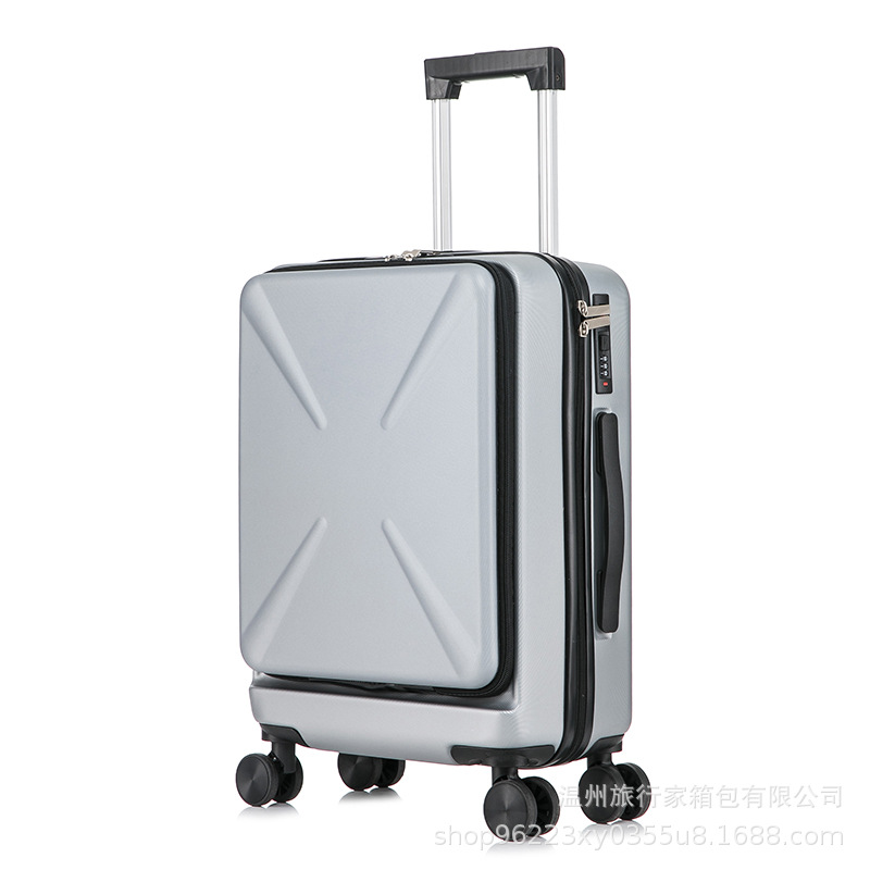 Viajero caja abierta de estilo coreano caja de la carretilla trasera ABS20-inch 24 pulgadas portátil equipaje portátil caja de embarque portátil