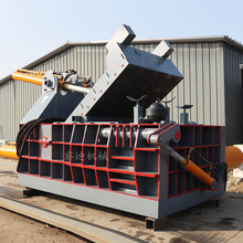 160吨卧式液压废金属压块机废铁铝屑压块机废铁钢丝打包压块机