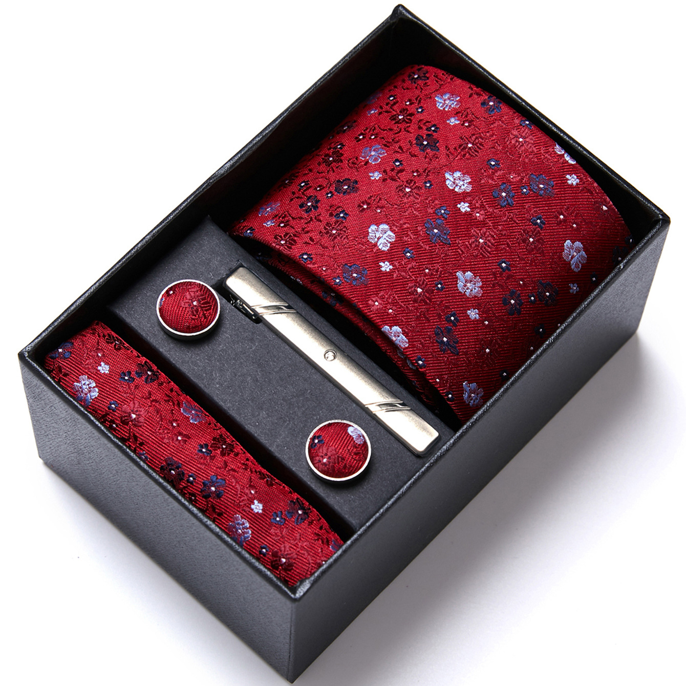 Fabricante en stock de los hombres corbata caja regalo traje ropa formal negocios boda trabajo grupo camisa accesorios verano nuevo