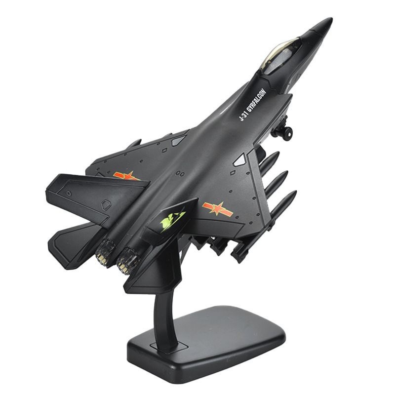 Modelo de caza de aleación 1:72 F-15 F-20 Su35 Apache Juguete militar Simulación Spray Avión Péndulo