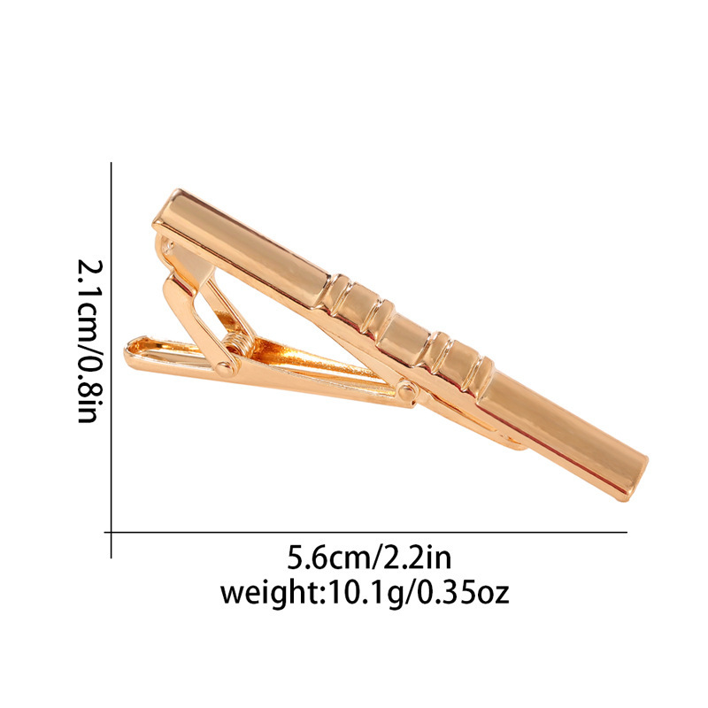 moda nuovo elettroforesi colore metallo rame fermacravatta semplice business fermacravatta accessori camicia decorazione_voghion.com