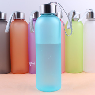 Amazon 1000ml Gradual Gradient Plastic Water Cup Frosted Space Cup Large Capacity Sports Cup