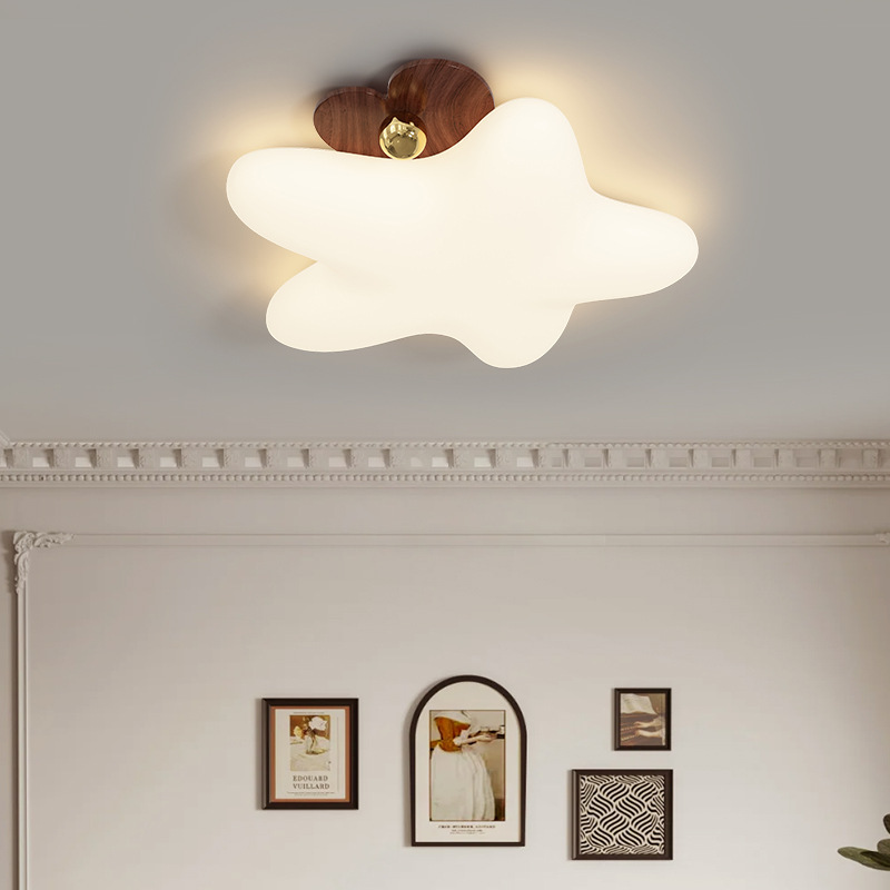 Medieval Style Eye Protection Children's Room Lamp Bedroom Lamp Boys and Girls Cream Style Full Spectrum Ceiling Lamp Star Room Lamp