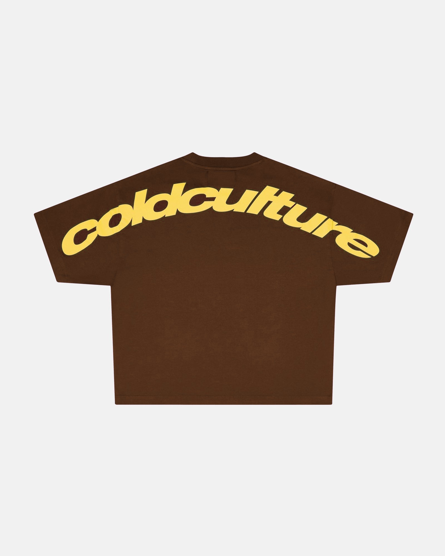 Cold Culture T-shirt Logo Brown