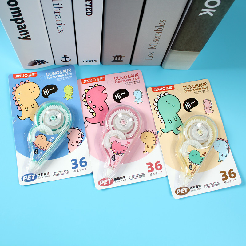 Cinta correctora con diseño de animales para estudiantes, cinta correctora para escuela secundaria, cinta correctora de alta calidad y asequible, artículos de papelería