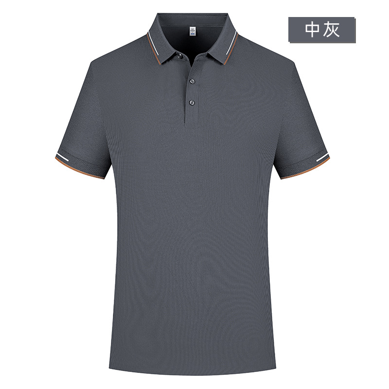 Nylon spandex pegamento sin costuras 5A antibacteriano de manga corta Polo impreso personalizado LOGO vestido de verano ropa de trabajo