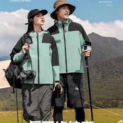 户外冲锋衣印字新三合一防风防水登山服男外套冲锋衣女风衣定制